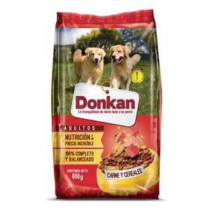 Alimento para perro DONKAN carne cereales x800 g