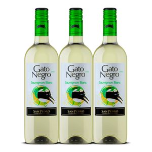 Vino GATO NEGRO sauvignon blanco x750 ml 2x3