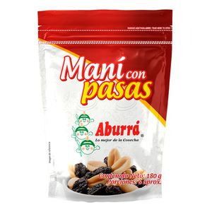 Maní ABURRÁ con pasas x180 g