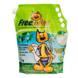 Arena para gatos FREEMIAU cítrica x4000 g