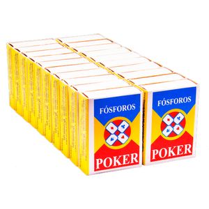 Fósforos POKER x20 unds