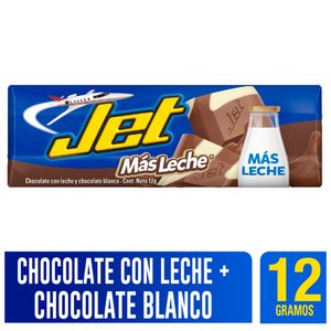 Chocolatina JET leche calcio unidad x12 g