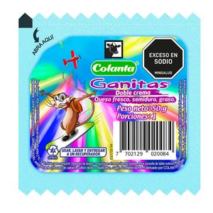 Queso ganitas COLANTA doble crema x50 g