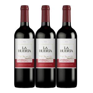 Vino LA HUERTA cabernet sauvignon x750 ml 2x3