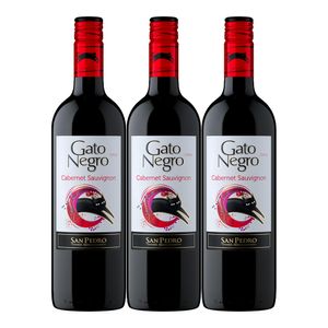 Vino GATO NEGRO cabernet sauvignon tinto x750 ml 2x3