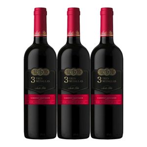 Vino SANTA RITA 3 medallas cabernet sauvignon x750 ml 2x3