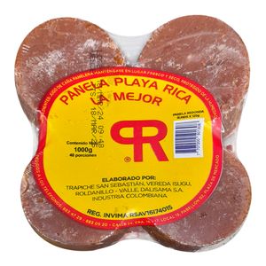 Panela PLAYA RICA 8 tejos x1000 g