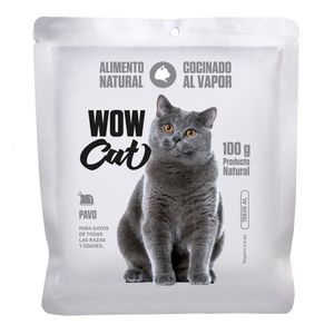Alimento húmedo para gato WOW CAT pavo x100 g