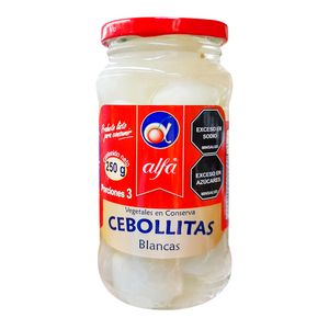 Cebollitas blancas en vinagre ALFA x150 g