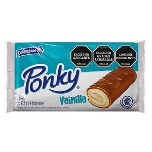 Pastel ponky COLOMBINA vainilla x132 g