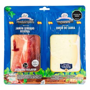 Jamón serrano LA FACTORIA queso cabra x200 g