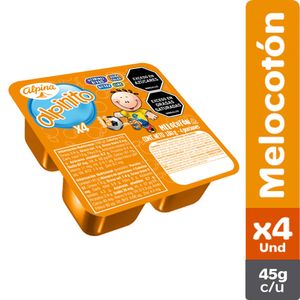 Alpinito ALPINA melocoton 4 unds x45 g c/u