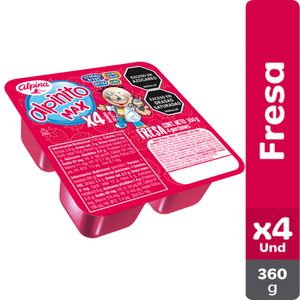 Alpinito max ALPINA fresa 4 unds x90 g c/u