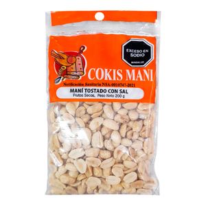 Maní tostado COKIS MANI x200 g
