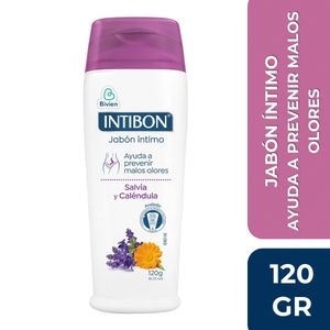 Jabón íntimo INTIBON salvia y caléndula x120 g