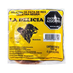 Gelatina LA DELICIA negra x120 g