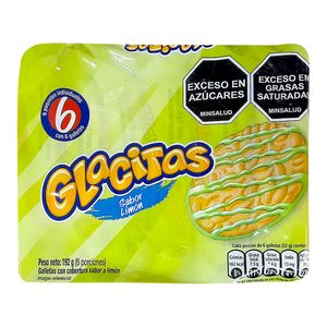 Galleta GLACITAS limón 6 unds x32 g c/u