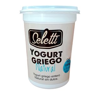 Yogurt griego SELETTI natural x1000 g