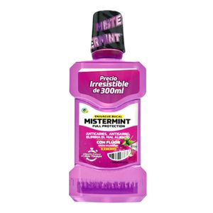 Enjuague bucal MISTERMINT full protection x300 ml