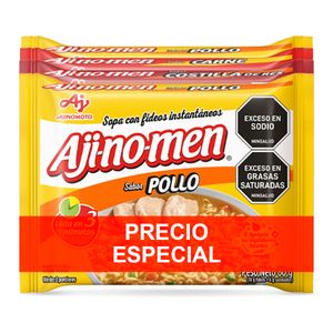 Sopa AJI-NO-MEN surtidas precio especial 4 unds x80 g c/u