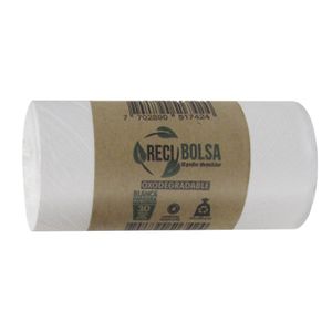 Bolsa para basura RECIBOLSA blanca 43x48 cm x30 unds
