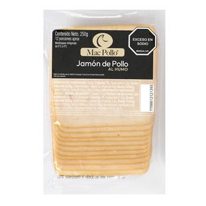 Jamon MAC POLLO de pollo al humo x250 g