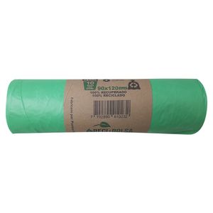 Bolsa para basura RECIBOLSA verde 90x120 cm x10 unds