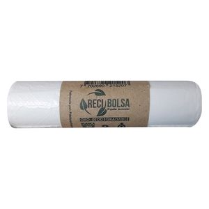 Bolsa para basura RECIBOLSA blanca 55x70 cm x10 unds