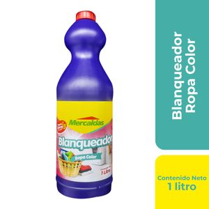 Blanqueador MERCALDAS ropa color con detergente x1000 ml 2x3