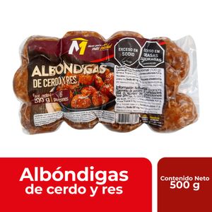 Albóndigas M cerdo/res x500 g