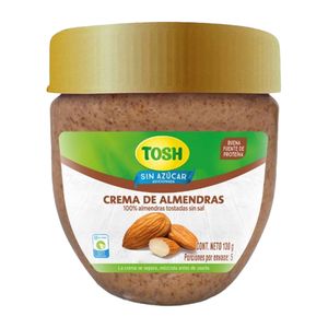 Pasabocas TOSH crema almendra x130 g