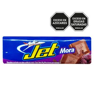 Chocolatina JET leche mora x25 g