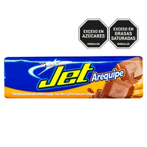 Chocolatina JET leche arequipe x25 g