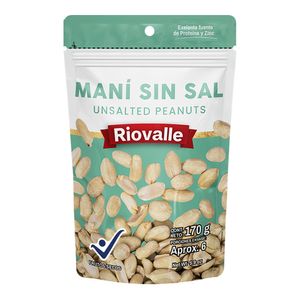 Maní RIOVALLE sin sal x170 g