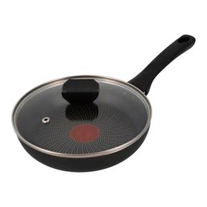 Sartén IMUSA hard titanium tapa de vidrio 20 cm