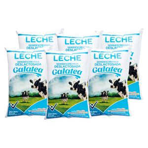Leche GALATEA deslactosada 6 unds x900 ml c/u