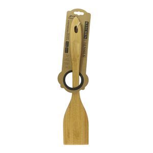 Espátula GOLDEN BAMBOO plana con mango cóncavo 33 cm
