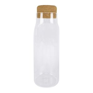 Tarro OLALA de almacenamiento de vidrio con tapa de corcho sk-7183