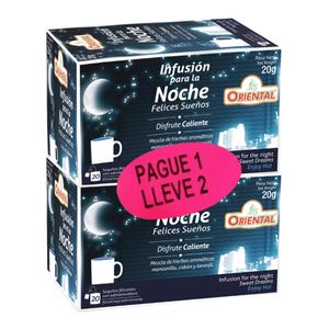 Infusión ORIENTAL noche pague 1 lleve 2 x20 sobres