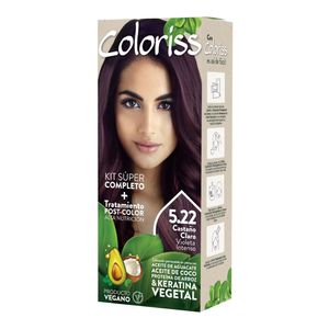 Tinte COLORISS castaño claro violeta intenso N.° 5.22