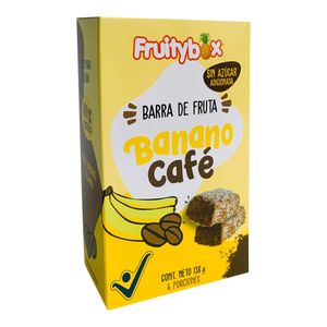 Barra FRUITYBOX banano-café 6 unds x23 g c/u