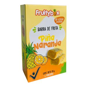 Barra FRUITYBOX piña-naranja 6 unds x23 g c/u