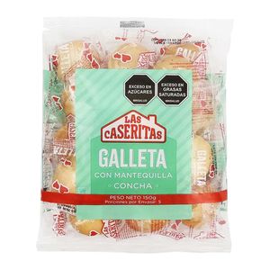 Galletas LAS CASERITAS mantequilla concha x150 g