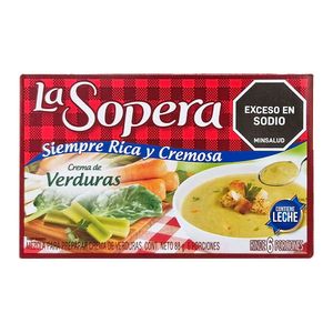 Crema de verdura LA SOPERA con leche x93 g