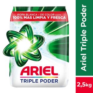 Detergente ARIEL triple poder x2500 g