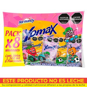 Bebida láctea YOMAX Kit 8 unds x150 ml