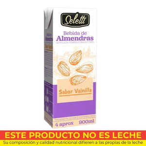 Bebida SELETTI almendras vainilla x900 ml