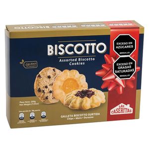 Galletas biscotto LAS CASERITAS surtidas x200 g