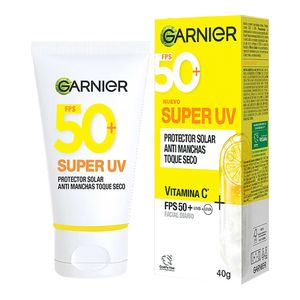Protector solar GARNIER super uv toque seco invisible x40 g