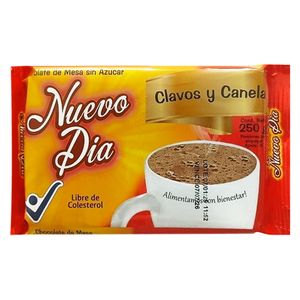 Chocolate NUEVO DÍA clavos y canela x250 g